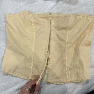 Free People Muted Yellow Corset